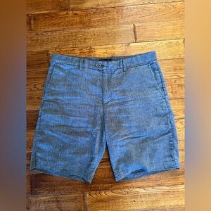 Banana Republic Shorts Men's Linen Blend Blue  Size 35